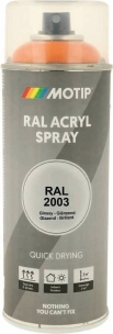 Peinture acrylique RAL 2003 orangé pastel - lot de 6 aérosols de 400ml