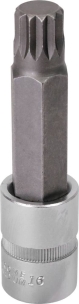 Douille tournevis 1/2" avec embout 100mm XZN M16