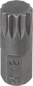 Embout hexagonal 10x30mm avec empreinte XZN 12mm