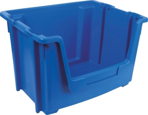 Boîte à bec gerbable bleu 395x500x320mm