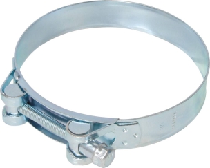 Collier à tourillons acier zingué 25mm de 140 à 148mm - boîte de 10 pcs