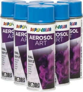 Peinture RAL 5012 bleu clair - lot de 6 aérosols de 400ml