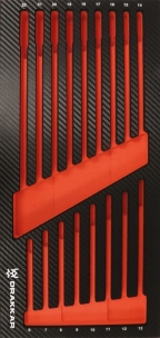 Module mousse 402x189mm carbone vide pour clés mixtes 6 à 22mm