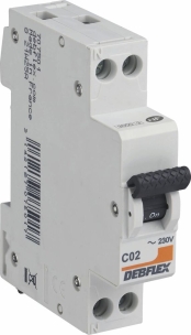 Disjoncteur 2A PH+N modulaire pour tableau électrique