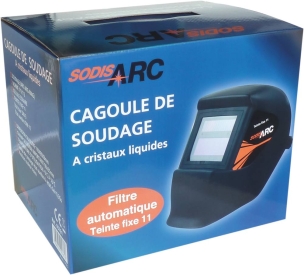 Cagoule de soudage automatique teinte 11 vision 98x35mm Cagoule de soudage automatique teinte 11 vision 98x35mm