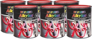 Peinture antirouille RAL 3000 rouge - lot de 6 pots de 750ml Peinture antirouille RAL 3000 rouge - lot de 6 pots de 750ml