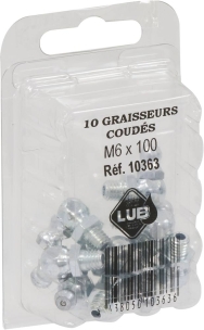 Graisseurs 5x45° + 5x90° M6x1,00 - blister de 10 pcs