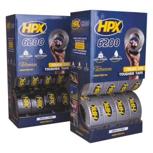 Lot de 2 présentoirs de toiles américaines noir et argent 48mmx25m