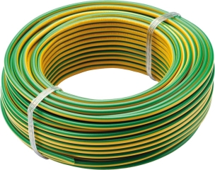 Câble rigide H07V-U 2,5mm² 25m jaune/vert