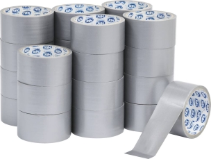 Ruban adhésif/toile américaine argent 0,30x48mm 5m - lot de 24 pcs