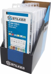 Micro fusible enfichable assortiment - présentoir de 6 coffrets de 120 pcs