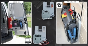 Booster 12V 2370A sur station de charge véhicule DC