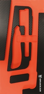 Module mousse 402x189mm carbone vide pour scie/lames/cutter/brosse