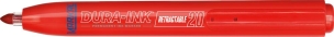 Marqueur indélébile rouge pointe conique 1,5mm rétractable - lot de 24 pcs