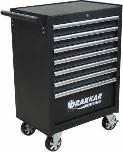 Servante d'atelier 7 tiroirs composée de 176 outils - modules carbone