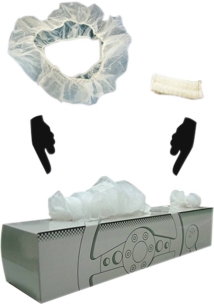 Couvre volant et couvre levier jetables - carton de 50 pcs de chaque