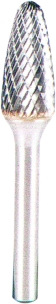Fraise métallique ogive bout arrondi sur tige 9,6mm