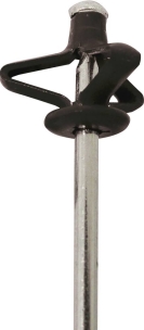 Rivet pétale spécial plaque d'immatriculation noir 4x18mm - 25 pcs