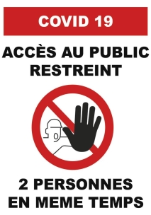 Panneau accès restreint rigide 210x300mm