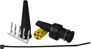 Connecteur baïonnette 5 plots jaune