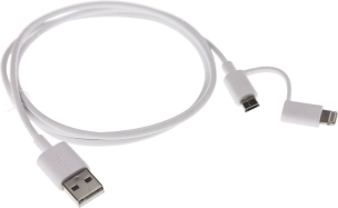 Câble de charge micro USB + iphone 1m