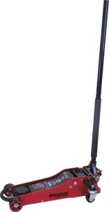 Cric rouleur 2T double piston alu/acier 90/460mm longueur 760mm