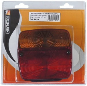 Feu arrière carré 4 fonctions FP11 - blister