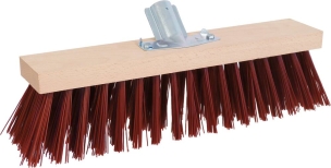 Balai de cantonnier poils PVC 400x75mm avec manche bois