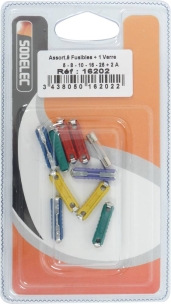 Fusible steatite et fusible en verre - blister de 10 pcs