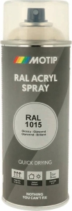 Peinture acrylique RAL 1015 ivoire clair - aérosol de 400ml