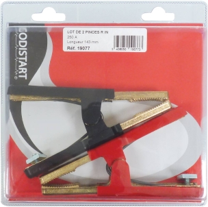 Pinces bronze 250A 143mm rouge/noire - blister