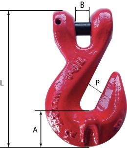 Crochet raccourcisseur à chape pour chaîne 16mm grade 80