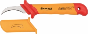 Couteau à dégainer courbé 180mm isolé 1000V