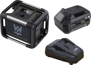 Enceinte de chantier portative à batterie 4Ah - chargeur 3,5A