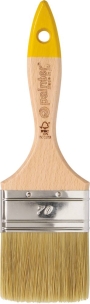 Pinceau queue de morue acrylique à manche bois vernis 70mm - lot de 12 pcs