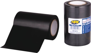 Ruban adhésif PVC noir 0,2x100mm 10m - lot de 12 pcs