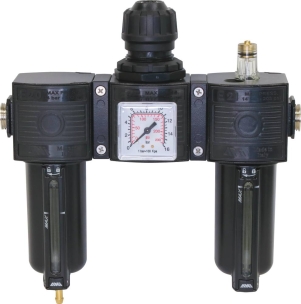 Filtre à air/régulateur/lubrificateur femelle 3/8" avec manomètre