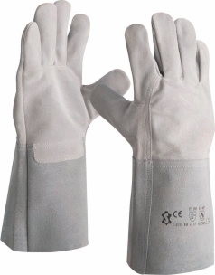 Gants de soudeur cuir manchette 150mm T10 - carte