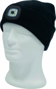Bonnet LED noir 80 lumens en acrylique