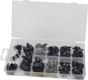 Clips de fixation en plastique pour tapisserie Peugeot/Citroën - 6 coffrets de 110 pcs