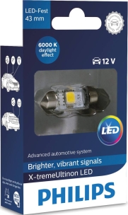 Lampe navette LED 12V 1W SV8,5 10,5x43mm