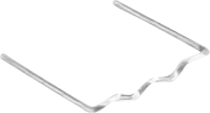 Agrafes plates 0,8mm - lot de 100 pcs