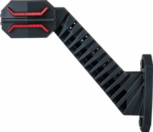 Feu de gabarit LED 12/24V rouge/blanc/orange déporté coudé 200mm - côté gauche