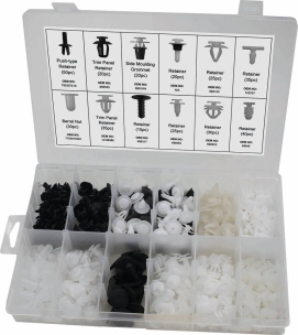 Clips de fixation en PVC PEUGEOT/CITROEN - coffret de 345 pcs