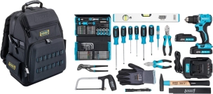 Sac à dos composé de 89 outils
