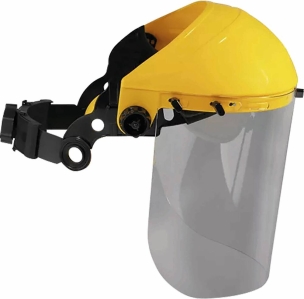 Serre-tête relevable avec écran de protection