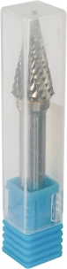 Fraise métallique conique à bout pointu sur tige Ø 6mm
