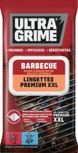 Lingettes nettoyantes spécial barbecue premium XXL 380x250mm - présentoir de comptoir de 6 boîtes