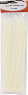 Collier nylon 4,8x300mm incolore - lot de 100 pcs