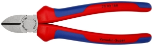 Pince coupante de côté multiusage 180mm - Tête étroite - Bi-matière - 62 HRC